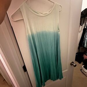 Light blue ombré tank dress